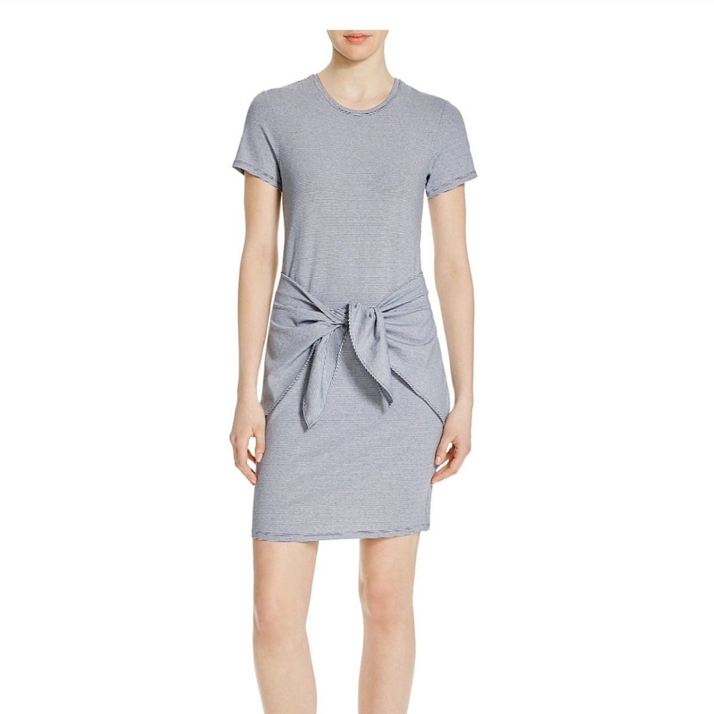 Theory jersey dress with waist wrap.